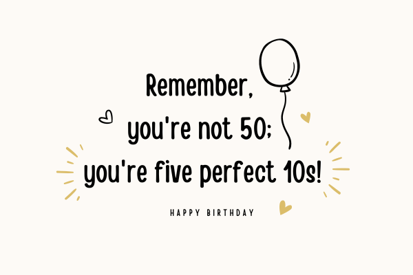 funny 50th birthday quote