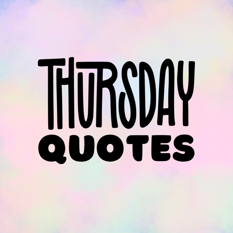Thursday Quotes on colorful background